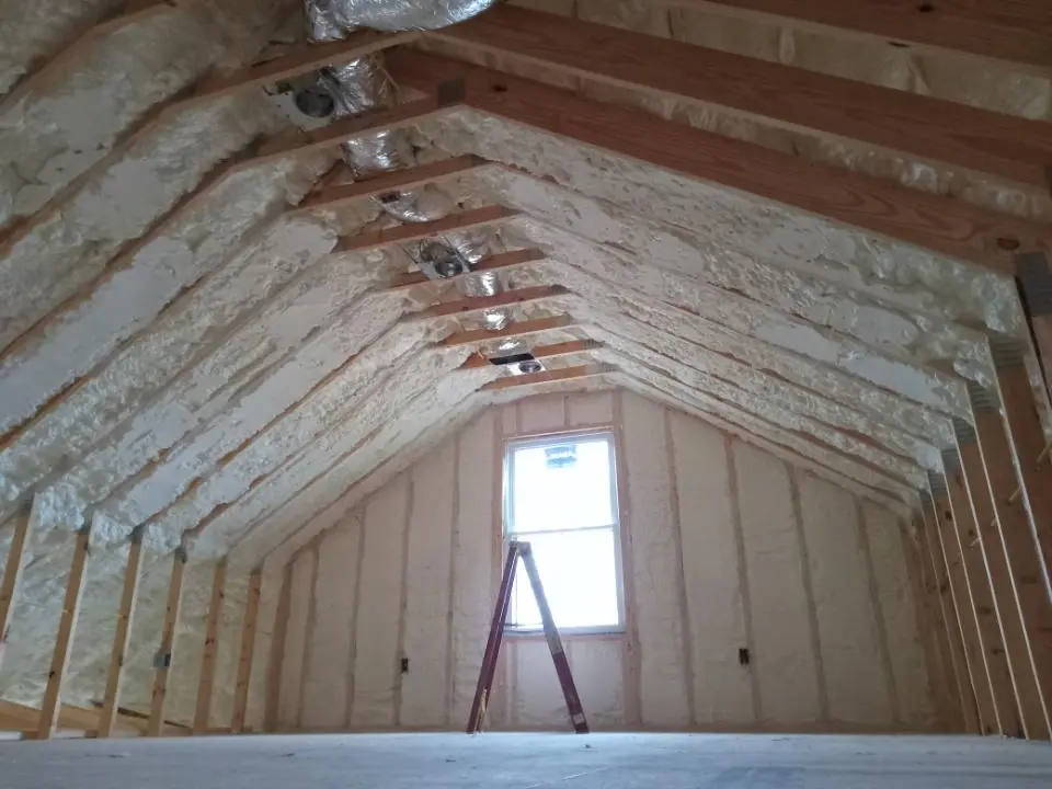 Spray foam roofing application for Crawl Space Insulation project in Washington
